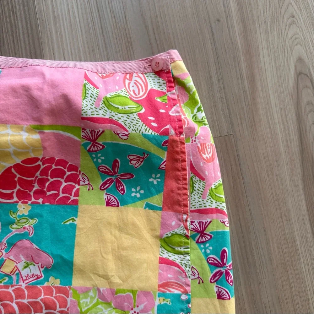 Vintage Girls 8 Wrap Skirt Revisable